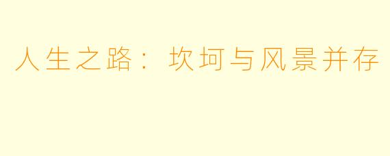人生之路：坎坷与风景并存