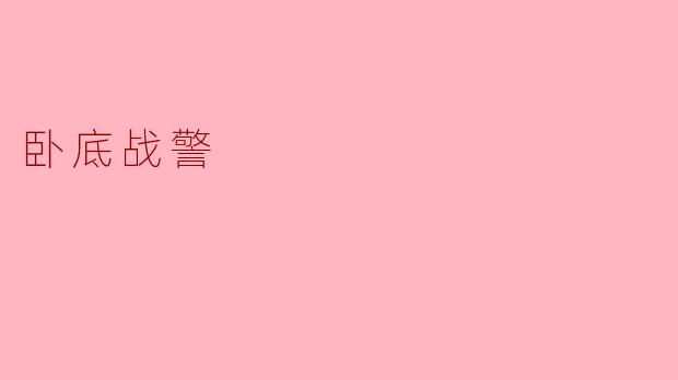 卧底战警