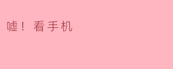 嘘！看手机