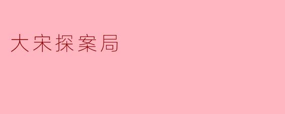 大宋探案局