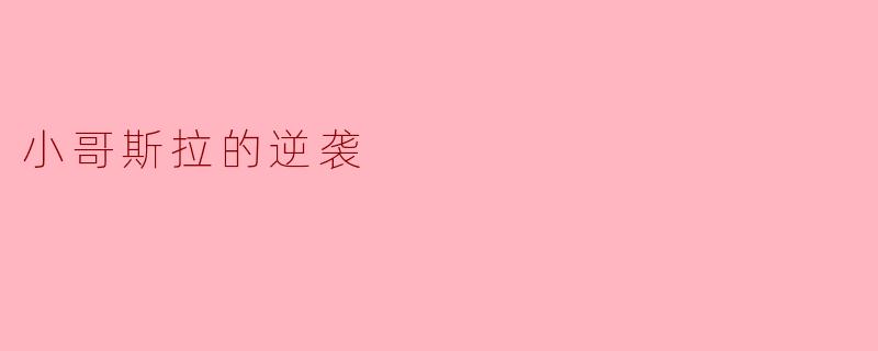 小哥斯拉的逆袭