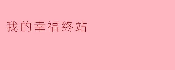 ### 我的幸福终站
