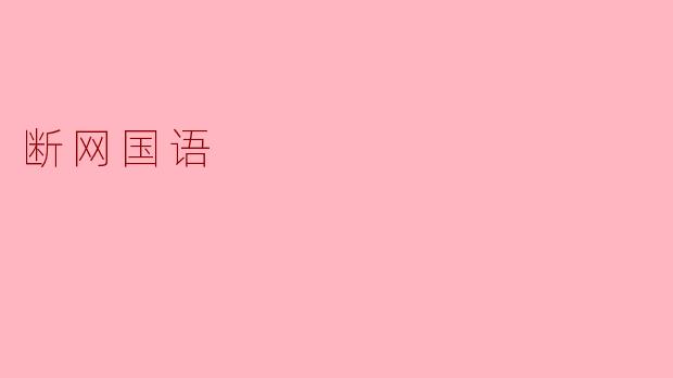 断网国语
