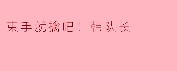 ### 束手就擒吧！韩队长