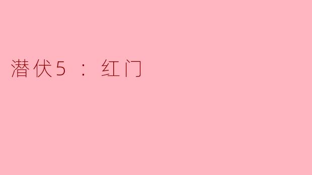 潜伏5：红门的秘密与反思