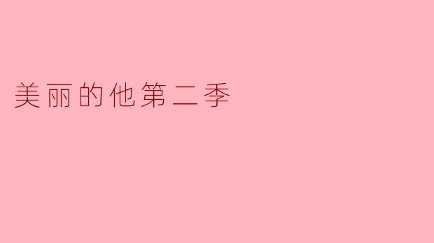 美丽的他第二季