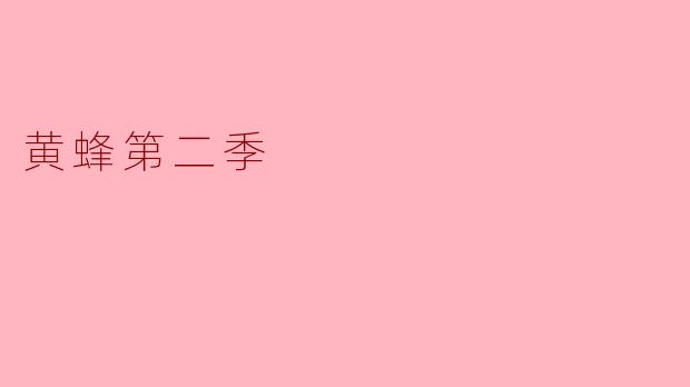 黄蜂第二季