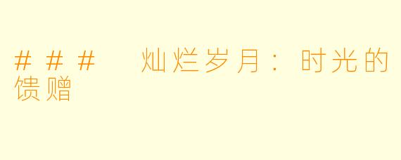 ### 灿烂岁月:时光的馈赠