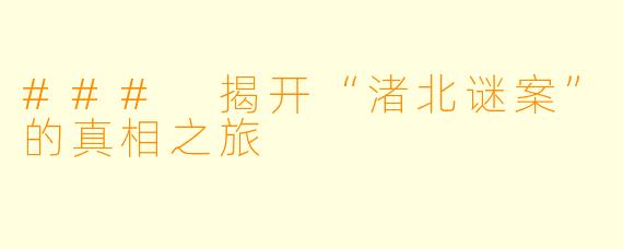 ### 揭开“渚北谜案”的真相之旅