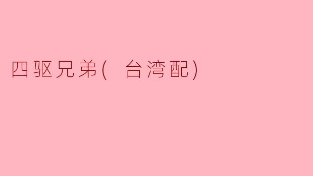 重温经典，四驱兄弟（台湾配）的魅力