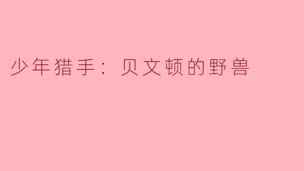 少年猎手：贝文顿的野兽