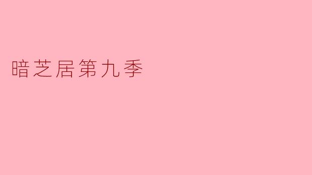 暗芝居第九季有哪些值得关注的故事情节和角色发展?