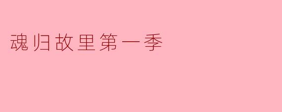 《魂归故里第一季》的主要情节是什么？