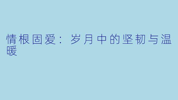 情根固爱：岁月中的坚韧与温暖