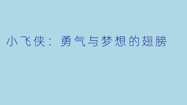 小飞侠：勇气与梦想的翅膀