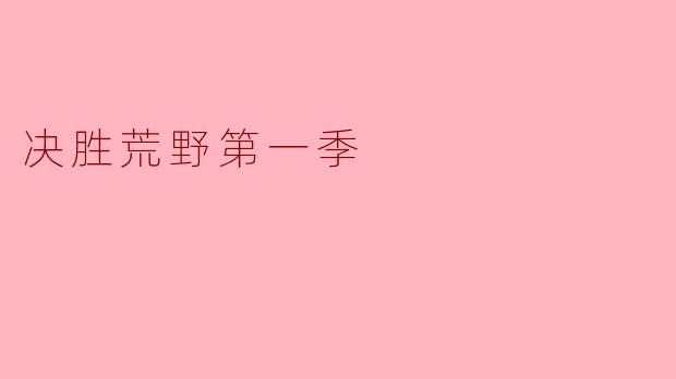 决胜荒野第一季