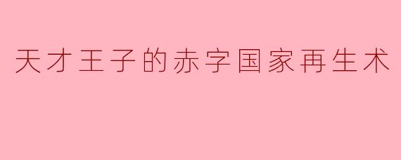 天才王子的赤字国家再生术