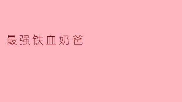 最强铁血奶爸