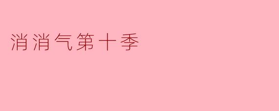 回归与成长——《消消气》第十季的精彩亮点