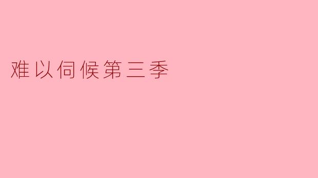 难以伺候第三季