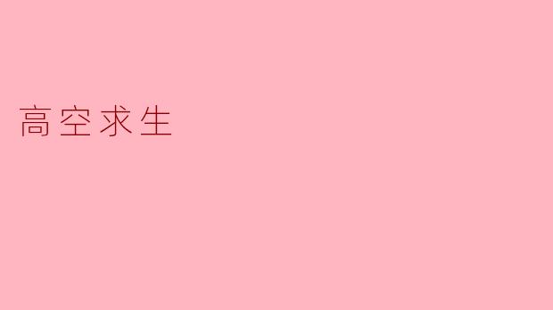 ### 高空求生:逆境中的智慧与勇气