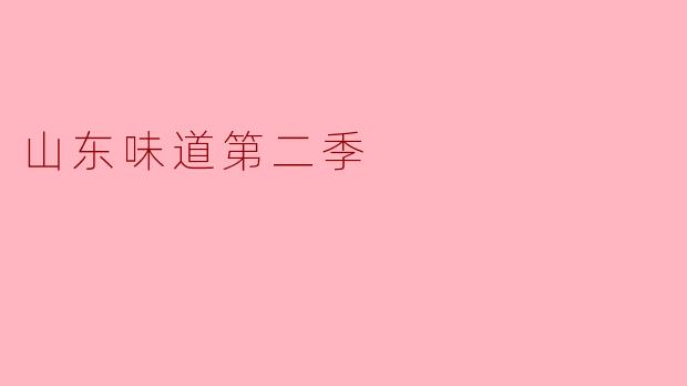 山东味道第二季