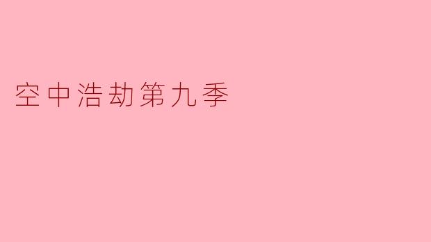 空中浩劫第九季