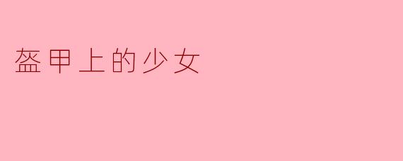 《铁蔷薇:盔甲上的少女与她的无声战场》
